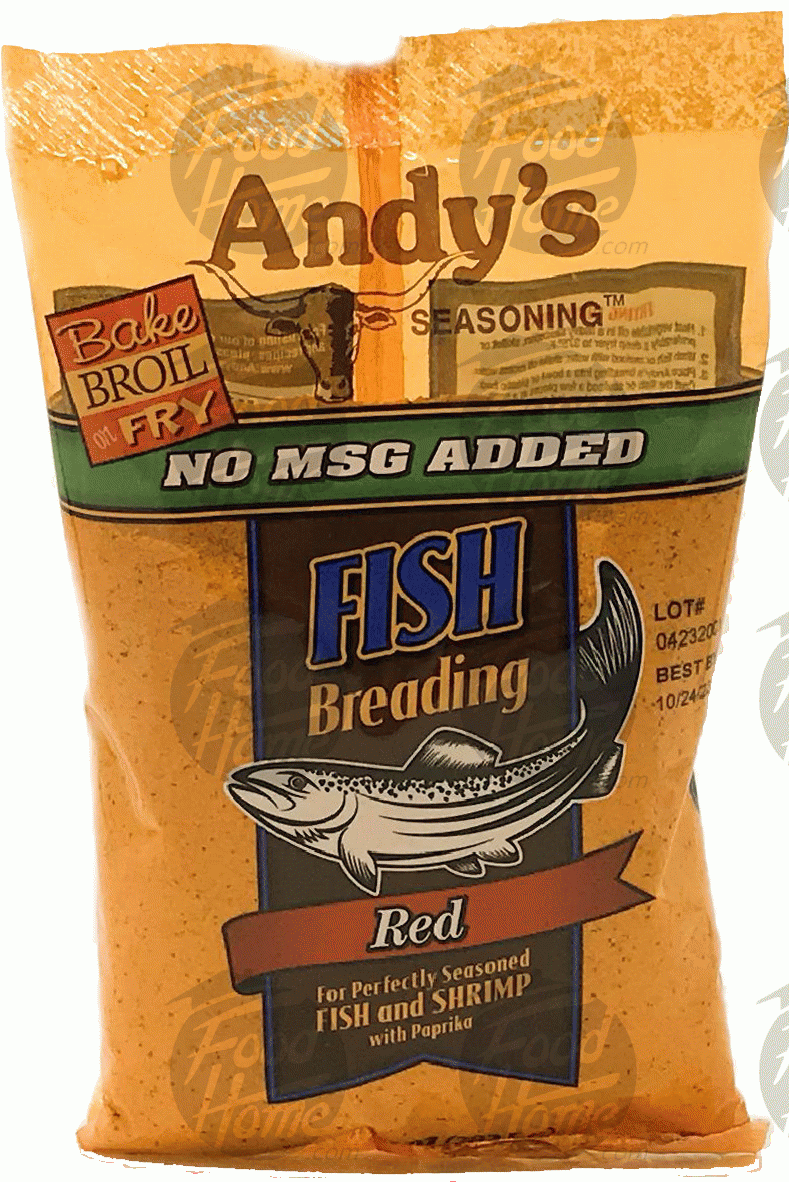 Andy's  red fish breading seasoning with paprika, no msg added Full-Size Picture